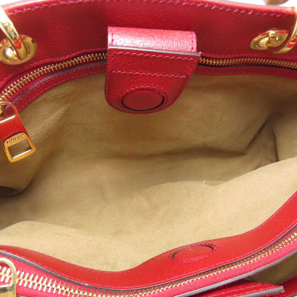 Gucci Bamboo GG Bird Flower Handbag - Picture 5 of 11
